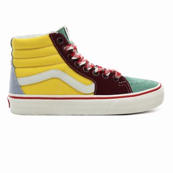 Női Vans Frayed Laces Sk8-Hi Magasszárú Cipő VA8169574 Creme de Menthe/Marshmallow